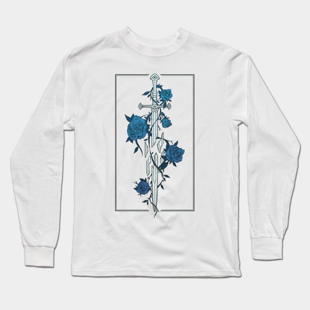 Roses of the Broken Sword Long Sleeve T-Shirt by njonestees